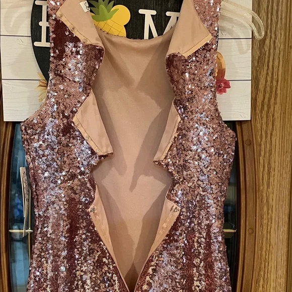 Speechless Sparkling Pink Sequin Mini Dress - Picture 6 of 6